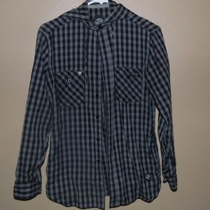 OBEY hooded button up